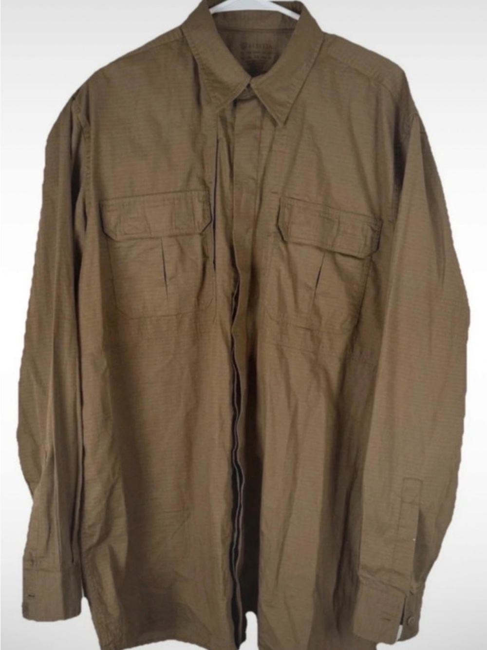 Beretta XXL Brown Ripstop Tactical Shirt 100%
Cotton Utility Outdoor Hunting